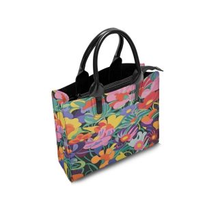 Flowers Design Fashion Square Tote Bag