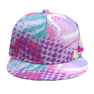 Streetwear Girls Hearts Designed Baseball Cap Flat Brim