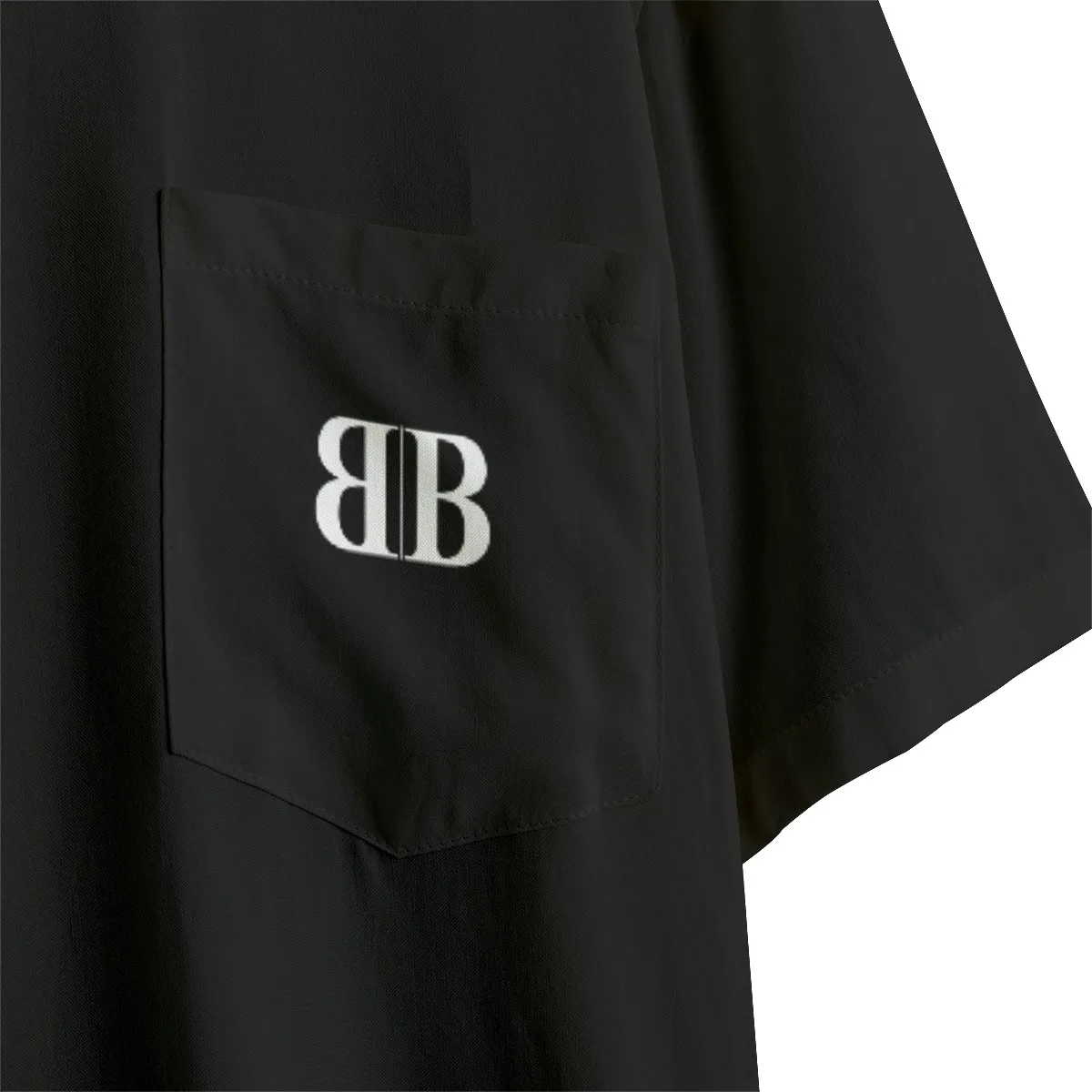 Men’s Black Rayon Shirt With Pocket 3