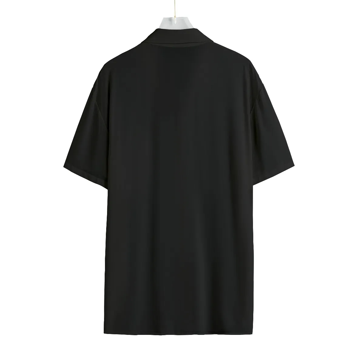Men’s Black Rayon Shirt With Pocket 4