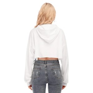 Women’s Cropped Hoodie With Zipper Closure
