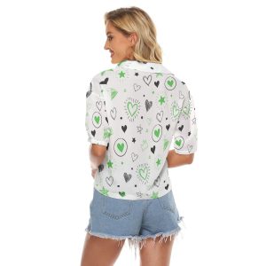 Women’s Polyester V-Neck Shirts