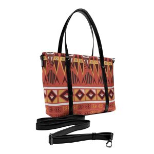 Women’s Abstract Print Tote Bag With Adjustable Handle