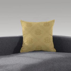 Short Plush Pillow With Deco Design